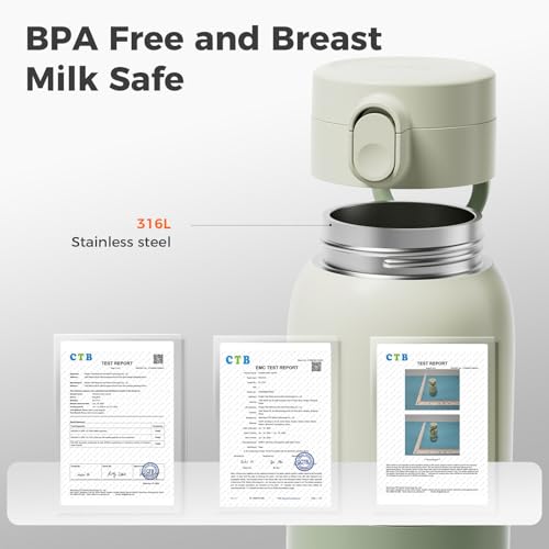 BOLOLO Portable Bottle Warmer, 10oz Breastmilk & Formula Heater for Travel