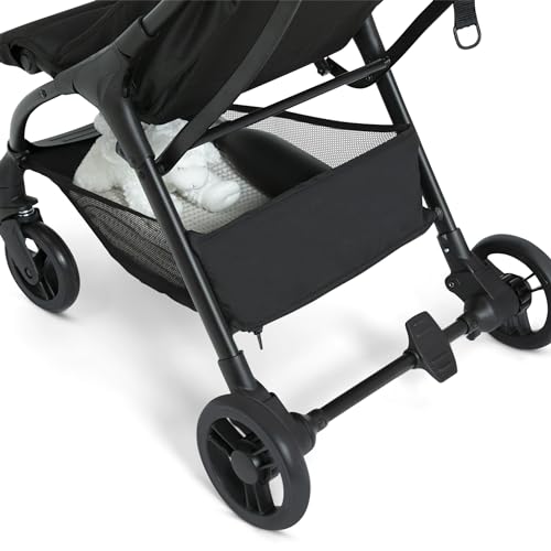 Jeep Altitude Compact Travel Stroller by Delta Children Greenguard Gold, Easy One Hand Fold, Lightweight, Extendable Canopy with Peek-a-Boo Window, Reclining Seat, 4 Wheel Suspension, Olive Green