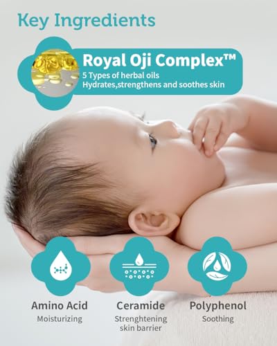 GOONGBE Pri-mmune Baby Shampoo & Body Wash for Sensitive Skin & Hair – Korean 2-in-1 Tear-Free Tested Head-to-Toe Cleanser, Sulfate-Free Low pH with Ceramide NP & Royal Oji Complex, Quick Rinse 11.8oz