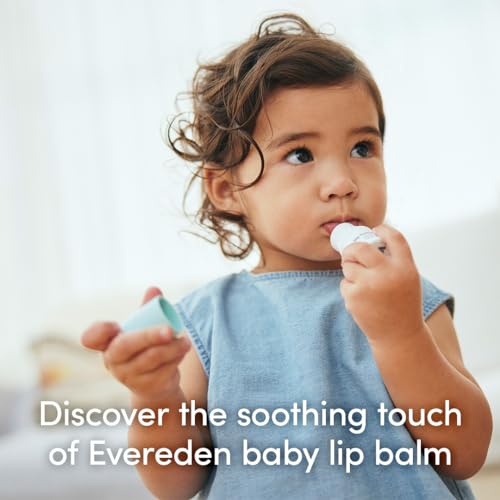 Evereden Kids & Baby Lip Balm, Moisturizes Dry & Chapped Lips, Unscented
