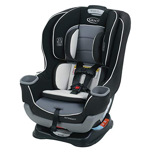 Graco® Extend2Fit Convertible Baby Car Seat, Rear and Forward Facing, Adjustable Extension Panel for Extra Legroom, Gotham