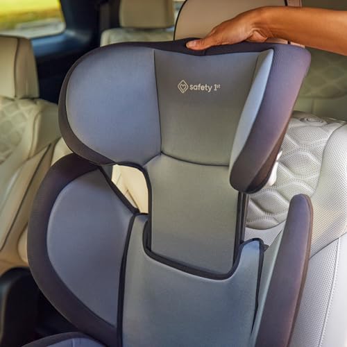 Safety 1st Grow and Go 2-in-1 Booster Car Seat with ComfortWings, Converts High-Back to Backless, 19" Wide, Fits 3 Across, Lightweight, Foldable, Easy-Clean, Cup Holders, 40-100 lbs, Beach Wave