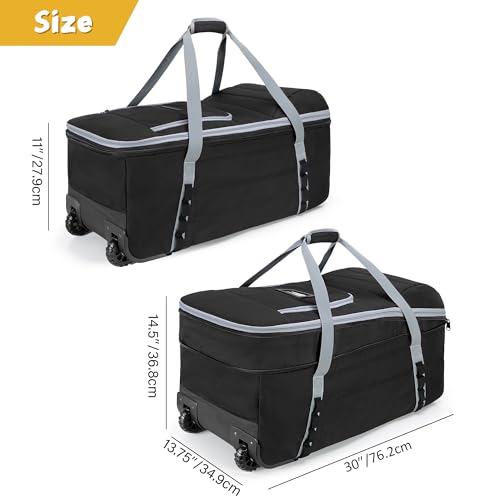 GRAOSO Car Seat Travel Bag with Wheels Compatible with UPPAbaby Aria and Mesa, Infant Padded Car Seat Carrier for Airport, Car Seat Gate Check Bag for Travel with Luggage Tag, Black, Bag Only