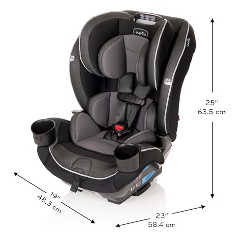 Evenflo EveryKid 3-in-1 Convertible Car Seat (Livingston Gray)