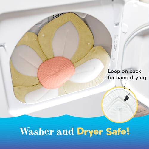 Blooming Baby ColorBloom Baby Bath Seat for Sink - Temperature-Sensing Color-Changing Fabric, Plush Lotus Bath Cushion, Fits Most Sinks, Machine Washable, Newborn Bath Support (0–6 Months)