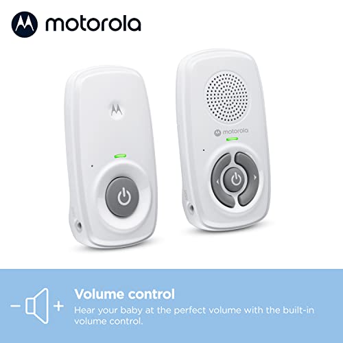 Motorola Nursery Baby Monitor Audio Only, No WiFi, Long Range AM21 with Private Connection, Cry Detection, Volume Control, Portable Parent Unit, Ideal for Safe Monitoring