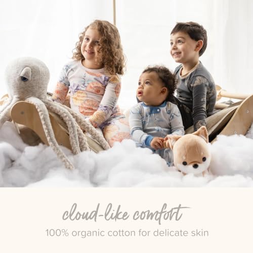 Burt's Bees Baby Girls' Organic Cotton, Sleep and Play Footed Pajamas