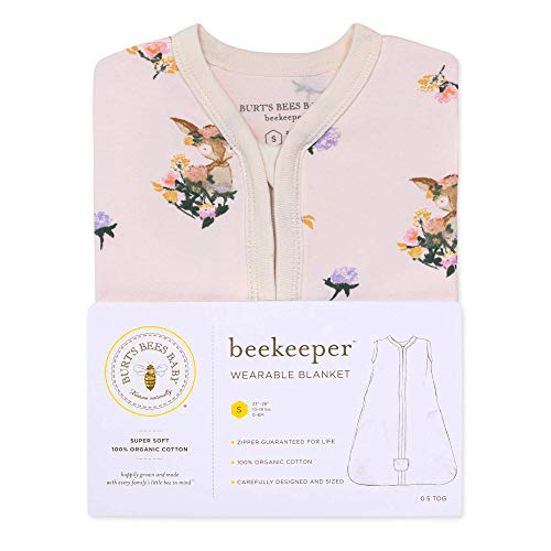 Burt's Bees Baby Beekeeper Infant Wearable Blanket, 100% Organic Cotton Unisex, Girl, Boy Swaddle Transition Sack - Light Weight 0.5 TOG or Medium Weight 1.5 TOG - Newborn Essentials Sleep Clothes