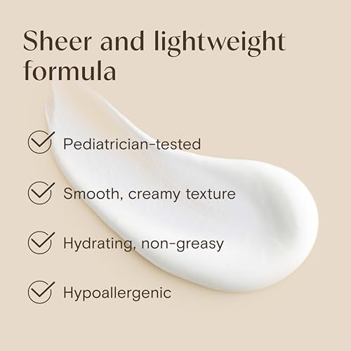Aveeno Kids Daily Moisture Face Lotion & Mineral Sunscreen with SPF 30, Oat Enriched Face Moisturizer for Kids & Broad-Spectrum Sun Protection for Sensitive Skin, Hypoallergenic, 1.5 fl. oz