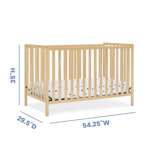 Delta Children Heartland 4-in-1 Convertible Crib, Natural