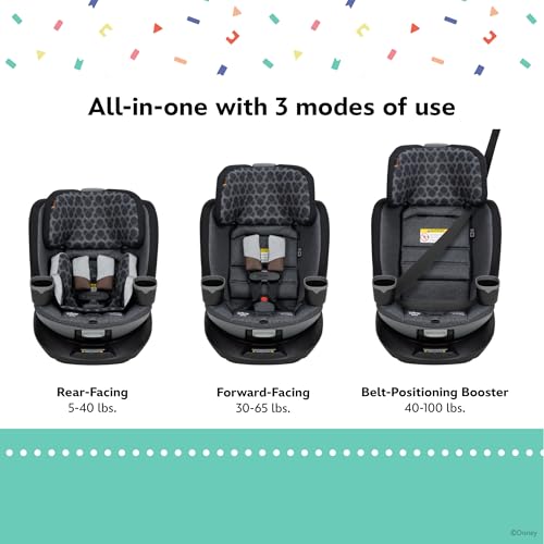Disney Baby Turn and Go 360 Rotating All-in-One Convertible Car Seat, Vintage Mickey Mouse