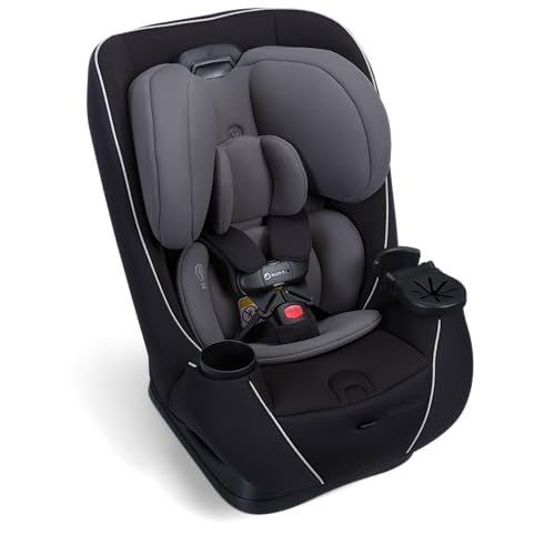 Maxi-Cosi Pria Max+ All-in-One Baby Convertible Car Seat, Rear Facing, Forward Facing Car Seat, Toddler Booster, Easy Latch Install, Magnetic Buckle, Adjustable Harness, Cup Holders, Sea Shadow