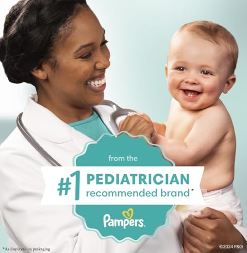 Pampers Sensitive Baby Wipes, Clinically Proven, Fragrance Free, Unscented, Water Based, Hypoallergenic, Multi-Use, Hand Wipes 336 Wipes Total (6X Flip-Top Packs) [Packaging May Vary]