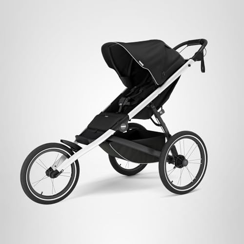 Thule Glide 3 Single Child All-Terrain & Jogging Stroller, Lightweight, air-Filled Tires, Twist Hand Brake, Fixed Front Wheel