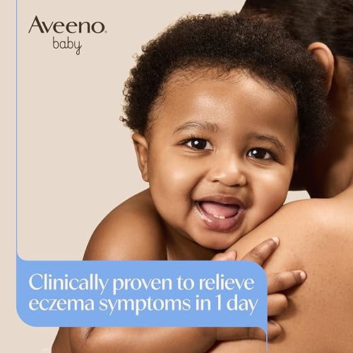 Aveeno Baby Eczema Therapy Moisturizing Cream for Dry, Itchy Skin, Natural Colloidal Oat & Vitamin B5, Hypoallergenic & ph-Balanced, No Added Steroids, Phthalates, Parabens or Fragrance, 7.3 oz
