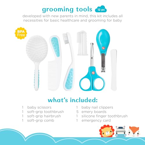 Smart Care Baby 16-Piece Baby Grooming & Healthcare Set - with Carrying Case