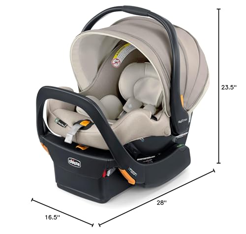 Chicco KeyFit Max Zip ClearTex Infant Car Seat with Base, Rear-Facing