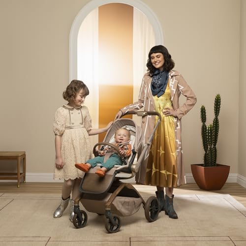 Maxi-Cosi Tana 360 Rotating Modular Stroller, Stroller and Car Seat Combo Travel System, Natural Heritage