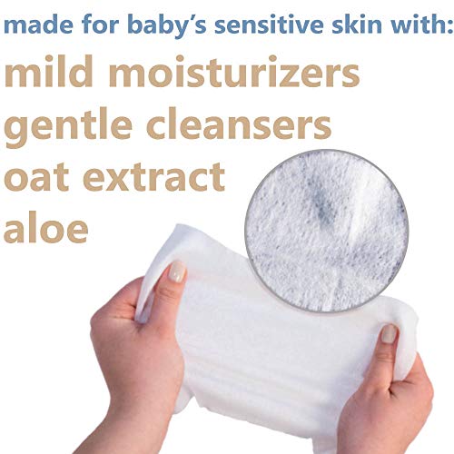 Baby Hand & Face Wipes, 25 Disposable Wipes, Aveeno