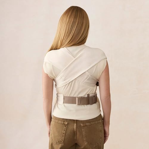 Ergobaby Embrace Newborn Baby Carrier for Infants 0-12 Months (7-25 lbs) - Ergonomic 2-Position Infant Carrier with Head and Neck Support, Hip-Healthy Positioning - Cream