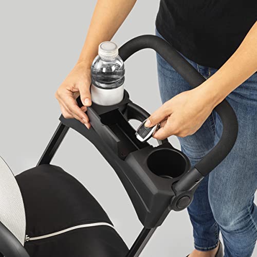 Chicco KeyFit Caddy Baby Stroller Frame with Adjustable Handle, Parent Tray