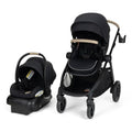 Maxi-Cosi Zelia Pro 5-in-1 Travel System with Mico Pro Infant Car Seat and Baby Stroller Combo, Reversible Seat, Large Wheels, Adjustable Handle, Newborn to Toddler, Lightweight, Caspian Caviar