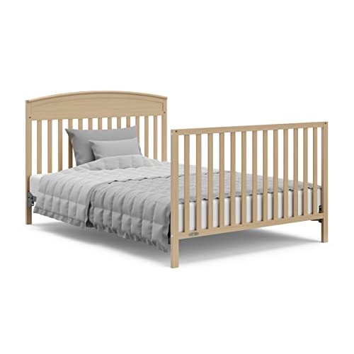 Graco Benton 5-in-1 Convertible Crib – GREENGUARD Gold Certified, Converts from Baby Crib to Toddler Bed, Daybed and Full-Size Bed, Fits Standard Full-Size Crib Mattress (Driftwood)