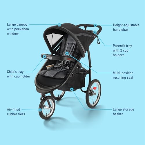Graco® FastAction Fold Jogger Travel System, Gotham