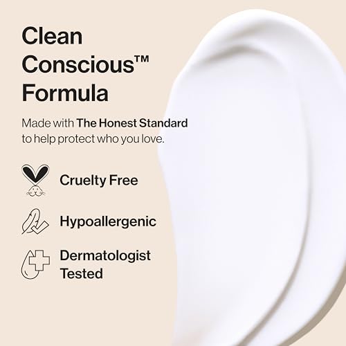The Honest Company Silicone-Free Conditioner | Gentle for Baby | Naturally Derived, Tear-free, Hypoallergenic | Fragrance Free Sensitive, 10 fl oz