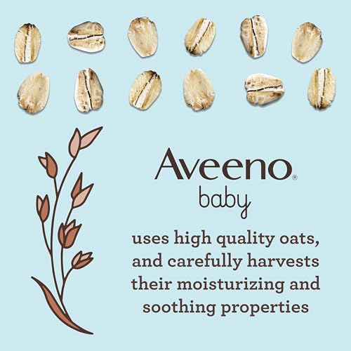 Aveeno Baby Sensitive Skin Bubble Bath with Oat Extract, Gently Cleanses and Leaves Skin Feeling Hydrated, Tear-Free Formula, Hypoallergenic, Paraben-, Phthalate-, Soap- & Dye-Free, 19.2 fl. Oz