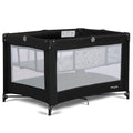Dream On Me Zazzy Portable Playard with Bassinet in Black, Lightweight Packable and Easy Setup Baby Playard with Mattress and Travel Bag
