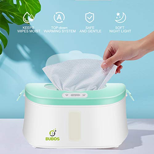 Bubos Upgraded Baby Wipe Warmer and Wet Wipes Dispenser with Advanced LED Night Light