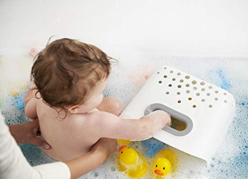 OXO Tot Stand Up Bath Toy Storage Organizer, 7.1 L, Large Capacity Bin for Baby Bath Essentials - Gray