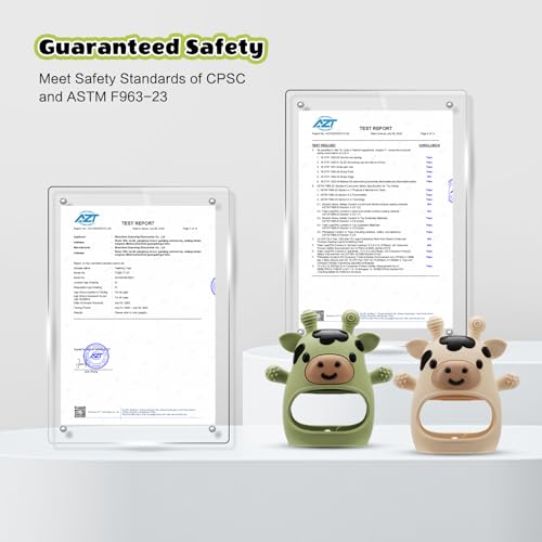 2 Pack Baby Teething Toys for 3-6 6-12 Months, Food Grade Silicone Infant Teether Mitten, Baby Essentials Teething Relief, Newborn Essentials Chew Toys for Sucking Needs