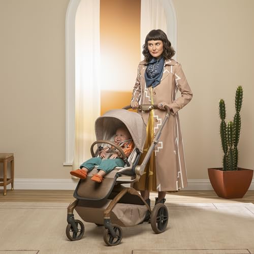 Maxi-Cosi Tana 360 Rotating Modular Stroller, Stroller and Car Seat Combo Travel System, Natural Heritage
