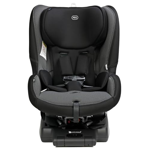 PEG Primo Viaggio Convertible Kinetic - Reversible Car Seat - Rear Facing for Children 5 to 45 lbs and Forward Facing for Children 26.5 to 65 lbs - Made in Italy - Crystal Black (Black)