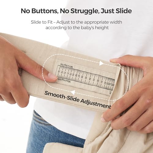 Momcozy Newborn Carrier WeeSnug- Lightweight and Cozy Comfort for 7-25 lbs, Ergonomic Cross-Back Support, Effortless to Put On, Hands-Free Baby Carrier with Lumbar Support, Khaki