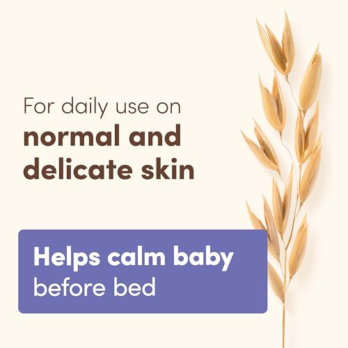 Aveeno Baby Calming Comfort Moisturizing Body Lotion with Relaxing Lavender & Vanilla Scents, Non-Greasy Baby Lotion, Natural Oatmeal & Dimethicone, Paraben- & Phthalate-Free, 8 fl. oz