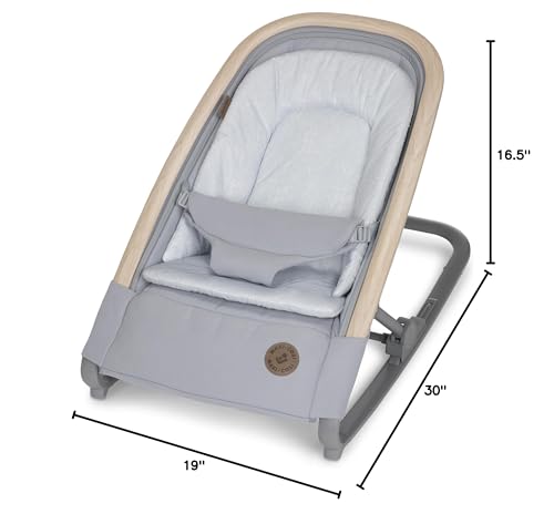 Maxi-Cosi Kori 2-in-1 Baby Bouncer Seat for Infants, Baby Rocker Chair, Portable Bouncer Chair, Classic Slate