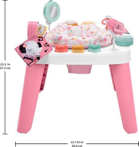 Fisher-Price Baby to Toddler Toy 3-in-1 Musical Moments Activity Center & Play Table with Music Lights & Developmental Activities