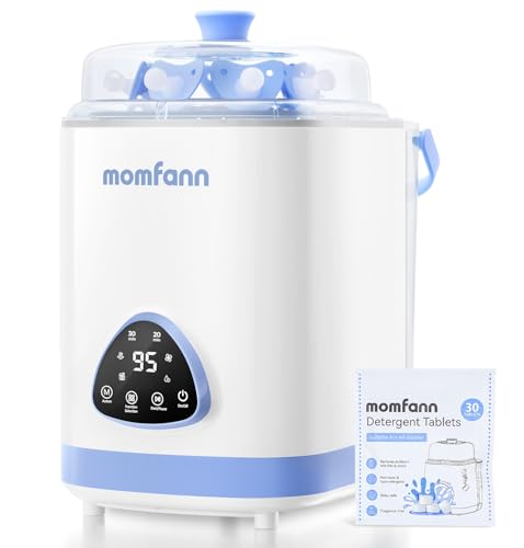 MOMFANN EasePure Pro Baby Bottle Washer, Upgraded 4-in-1 Bottle Washer and Sterilizer and Dryer, Deep Clean for Bottles, Pump Parts & Baby Essentials, Time-Saving Effortless Baby Care