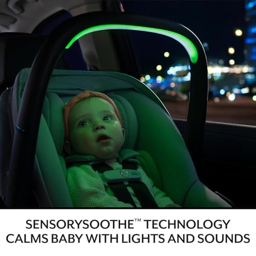 Evenflo Shyft Intuiti Travel System Featuring LiteMax NXT Preemie and Infant Car Seat with SensorySoothe (Eclipse Black)