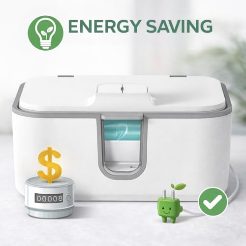 Wet Wipes Heater , Baby Wipe Warmer, Night-Ready Warm Wipes Dispenser with Moisture Lock, Large Capacity for Busy Parents, Soft Surround Heating, Safe & Even Warmth for Newborns