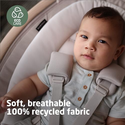 Maxi-Cosi Cassia Smart Baby Swing for Infants, Portable, Foldable Infant Swing with Music, 360 Rotation, 5 Speeds, 12 Melodies, EcoCare Fabric, Auto Motion Sensor, 2 Reclines, Classic Slate