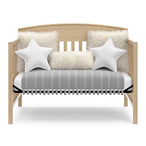 Graco Benton 5-in-1 Convertible Crib – GREENGUARD Gold Certified, Converts from Baby Crib to Toddler Bed, Daybed and Full-Size Bed, Fits Standard Full-Size Crib Mattress (Driftwood)