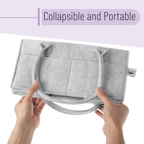Mr. Pen- Baby Diaper Caddy Organizer, Gray, Medium