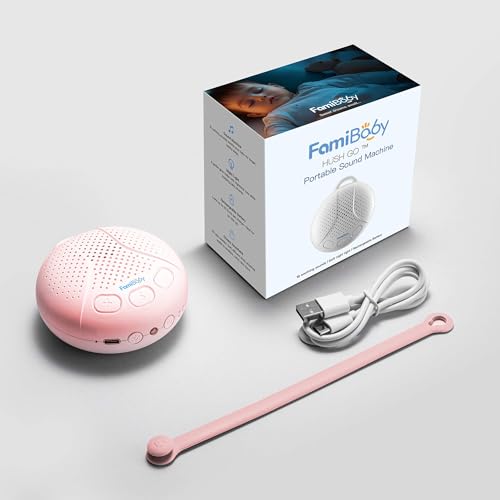 FamiBaby Sound Machine for Babies and Kids - Baby Sleep Soother, Pink
