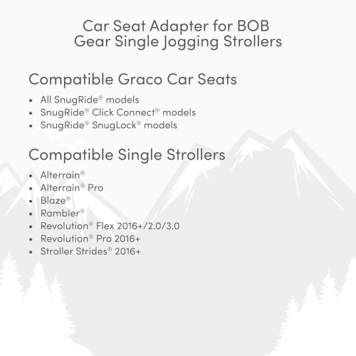BOB Gear® Single Jogging Stroller Adapter for Graco® Infant Car Seats