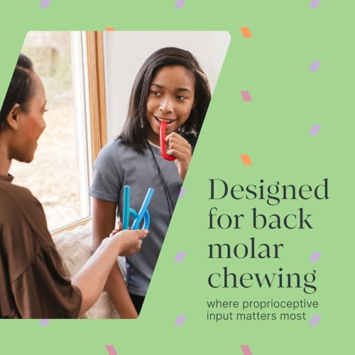 ARK Textured Grabber Sensory Chew, Sensory Toys for Kids and Adults, Chewy Fidget for Autism, ADHD, SPD, Anxiety, Medical-Grade Oral Motor Therapy Tools, XXT, Very Firm, Royal Blue