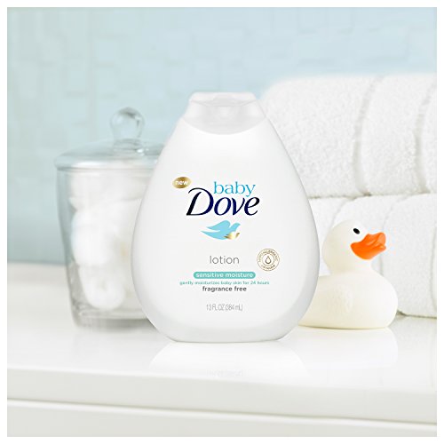 Baby Dove Fragrance Free Lotion, Sensitive Moisture, 13 Ounce (Pack of 3)